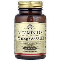 Vitamin D3 (Cholecalciferol), 125 mcg (5,000 IU), 100 Softgels