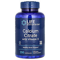 Calcium Citrate with Vitamin D, 200 capsules
