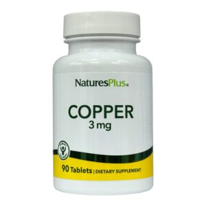 NaturesPlus, мідь, 3 мг, 90 таблеток