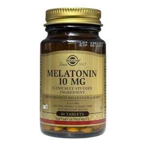 Solgar, мелатонін, 10 мг, 60 таблеток