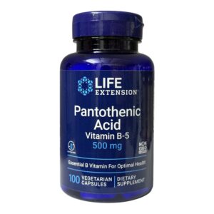 Life Extension, пантотенова кислота, вітамін B5, 500 мг, 100 вегетаріанських капсул