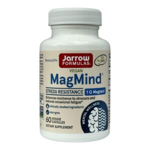 Jarrow Formulas, MagMind для веганів, стресостійкість, 60 рослинних капсул
