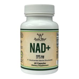 Ніацін, Double Wood NAD+ (Nicotinamide Adenine Dinucleotide) 500 mg 60 Caps