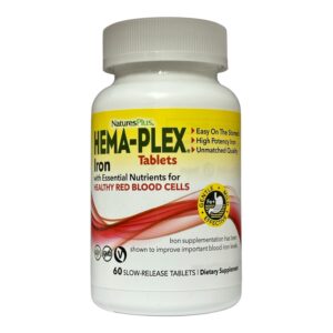 Hema-Plex, жувальні таблетки із залізом, суміш ягід, 60 жувальних таблеток