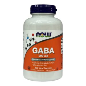 NOW Foods, ГАМК з вітаміном B6, 200 вегетаріанських капсул