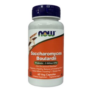 NOW Foods, сахароміцети буларді, 5 мільярдів КУО, 60 рослинних капсул