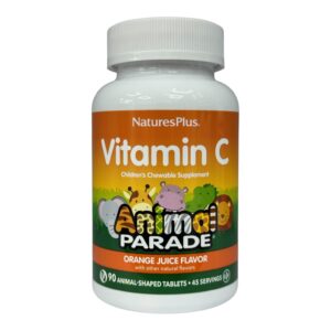 NaturesPlus, Animal Parade®, вітамін C, апельсиновий сік, 90 таблеток у формі тварин