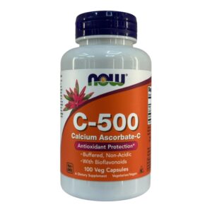 NOW Foods, C-500, аскорбат кальцію C, 100 вегетаріанських капсул