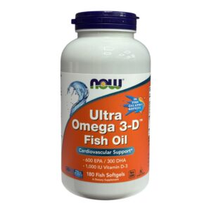 NOW Foods, Ultra Omega 3-D™, риб’ячий жир, 180 капсул із риб’ячого желатину