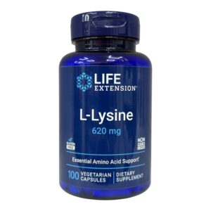 Life Extension, L-лізин, 620 мг, 100 вегетаріанських капсул