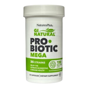 NaturesPlus, Probiotic Mega, GI Natural® – Потужний пробіотик 120 млрд КУО, 30 капсул