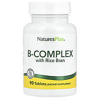 B Complex + Rice Bran (Рисові отруби) таблетки – 90 шт, компанія Natures Plus (код _1480)
