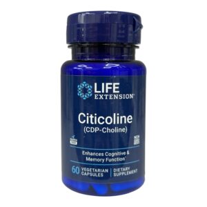 Life Extension, цитиколін (ЦДФ-холін), 60 вегетаріанських капсул (250 мг у капсулі)