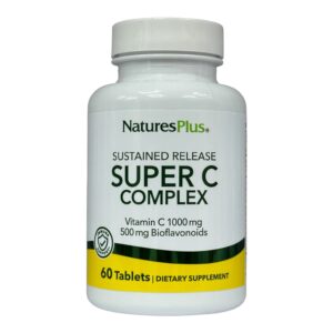 NaturesPlus, Super C Complex, тривалий вивільнення, 60 таблеток
