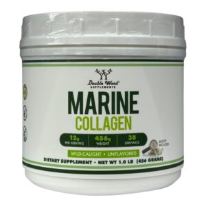 Колаген, Double Wood, Marine Collagen Peptides 456 g, 38 servings