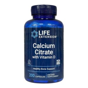 Life Extension, цитрат кальцію з вітаміном D, 200 капсул