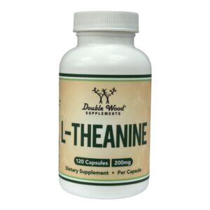 L-теанін, Double Wood, L-Theanine 200 мг, 120 капсул