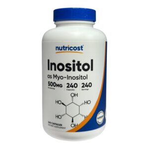 Nutricost, інозитол, 500 мг, 240 капсул
