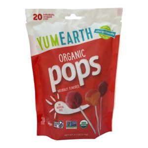 YumEarth, органічні льодяники, асорті, 20 льодяників, 119,1 г