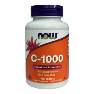NOW Foods, C-1000, вітамін C із шипшиною, 100 таблеток