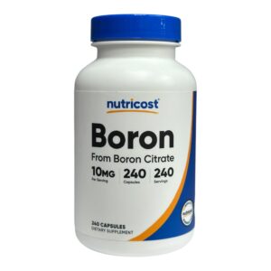 Nutricost, бор, 10 мг, 240 капсул