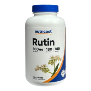 Nutricost, рутин, 500 мг, 180 капсул