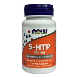 NOW Foods, 5-гідрокситриптофан, 50 мг, 30 рослинних капсул